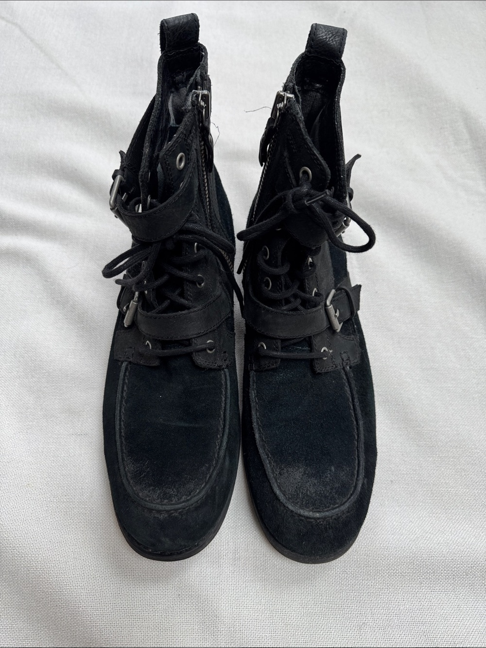 Men's UGG Black Lace-Up Suede Boots - Tactical Style